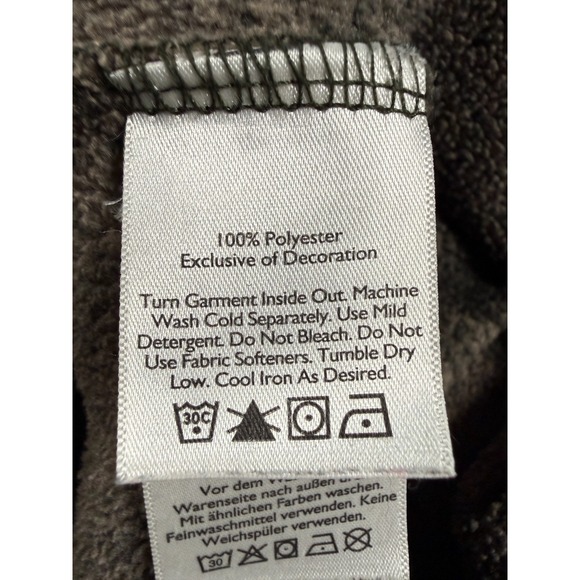 Eddie Bauer Quarter Snap Pullover Fleece Mens M High Collar Heathered Mid weight - Picture 4 of 11